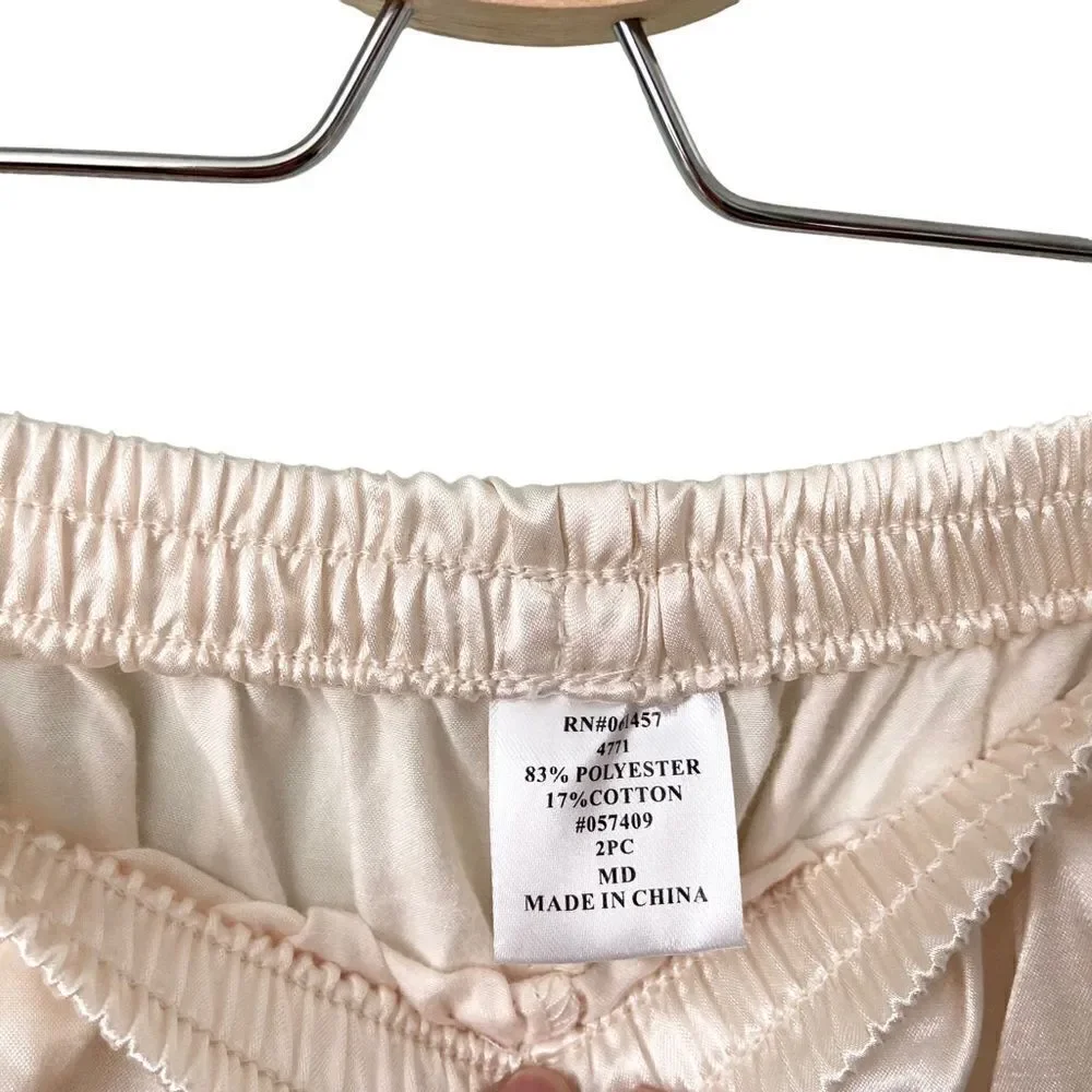 Anthony Richards Embroidered Pajama Set in Size Medium
